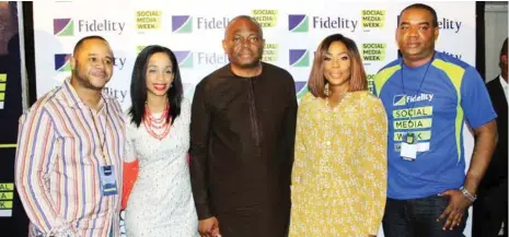  ??  ?? From left: The Chief Executive Officer, Trace Naija, Sam Onyemelukw­e; founder, LEAP Africa, Ndidi Nwuneli; Managing Director/Chief Executive Officer, Fidelity Bank Plc, Nnamdi Okonkwo; Chief Executive Officer, EbonyLife TV, Mo Abudu; Chief Operations &...