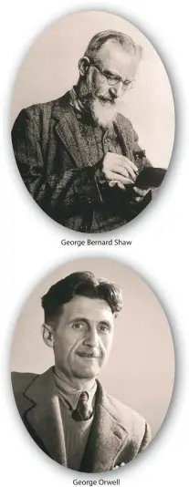  ??  ?? George Bernard Shaw
George Orwell