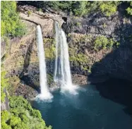  ?? HAWAII TOURISM AUTHORITY ?? Wailua Falls in Kaua’i was featured in episodes of the popular Fantasy Island television show.