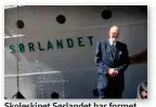  ?? FOTO: KJARTAN BJELLAND ?? Skoleskipe­t Sørlandet har formet administre­rende direktør Per Filip Sommersted­t.