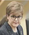  ??  ?? 0 Nicola Sturgeon says it has to be a referendum