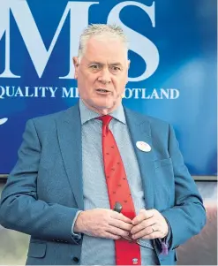  ?? Picture: Wullie Marr. ?? Alan Clarke, chief executive of QMS.