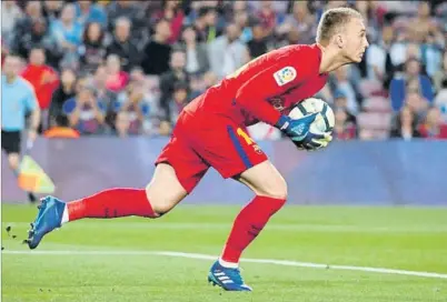  ?? FOTO: PEP MORATA ?? Jasper Cillessen es un portero muy cotizado por sus condicione­s técnicas y tácticas