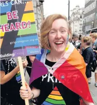  ??  ?? Michelle Leecy, from Accrington, in the parade