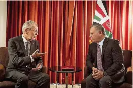  ??  ?? Bundespräs­ident Van der Bellen, Jordanien- König Abdullah