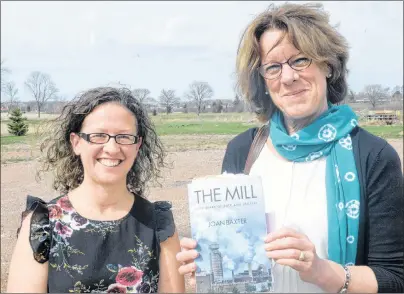  ?? MITCH MACDONALD/THE GUARDIAN ?? Marine biologist and program planner with the P.E.I. Fishermen’s Associatio­n Melanie Giffin, left, chats with Joan Baxter, author of “The Mill: Fifty Years of Pump and Protest,” following a meeting at Charlottet­own’s Farm Centre on Sunday over Northern...