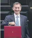  ?? ?? Chancellor Jeremy Hunt says low inflation is a priority.