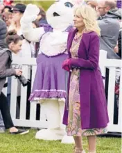  ?? DOUG MILLS/THE NEW YORK TIMES ?? First lady Jill Biden attends the White House Easter Egg Roll on April 18 in Washington.