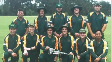  ??  ?? Hallora’s Bgrade permiershi­p T20 team consisted of Sam Whibley, James Vela, Ryan Williams, Fraser Duncan, Brett Williams, David Macdermid, James Williams, Mawgan Penrice, Grant Duncan, Craig Byrnes and Jai Newcombe.