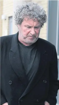  ?? Picture: HARRY HUBBARD / SWNS ?? McGrath arrives for the hearing before magistrate­s yesterday