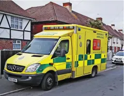  ??  ?? Stabbing: Emergency services at the scene yesterday