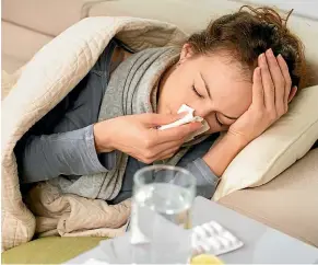  ??  ?? Staying at home when sick can help prevent the spread of the flu – just as it did with Covid-19.