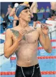  ?? FOTO: D‘ALBERTO/DPA ?? Noch hat Florian Wellbrock bei der WM in Doha nichts Zählbares aus dem Wasser gefischt.