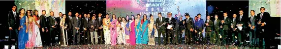  ??  ?? Main Award Winners of Nations Trust Bank Retail Banking Awards Ceremony