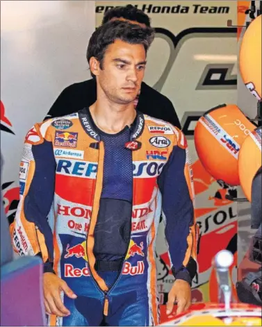  ??  ?? ENTRENAMIE­NTOS LIBRES. Pedrosa empezó el fin de semana en Alemania 20º a 1.4 segundos de Lorenzo.