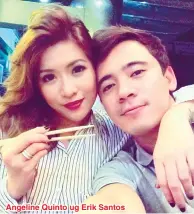  ??  ?? Angeline Quinto ug Erik Santos