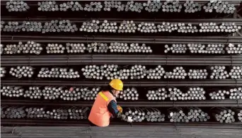  ?? REUTERS ?? Brewing crisis: The region imported a record 10 million tonne of Chinese steel last year.