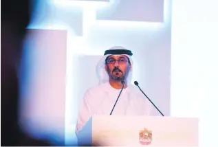  ?? Jeffrey E Biteng / The National ?? Hussain Al Hammadi, Minister of Education, told FNC members he was well aware of the contributi­on made by Arab teachers, but said he had to also be fair to ‘our children’.