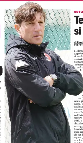  ?? MOSCA ?? Michele Mignani, 50 anni, allenatore del Bari