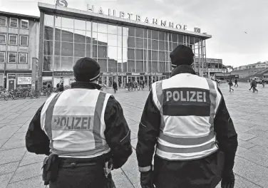  ?? Martin Meissner / Associated Press ?? A German court has upheld the minimum height requiremen­t for police officers in the country’s most populous state, throwing out the case of three female recruits who were slightly too short.
