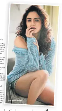  ??  ?? Amruta Khanvilkar