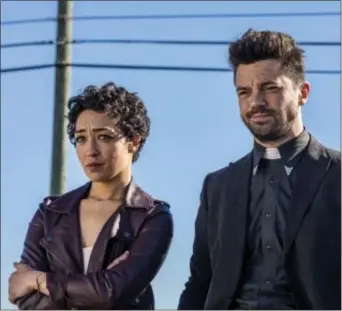  ?? SKIP BOLEN/AMC ?? Dominic Cooper as Jesse Custer, Ruth Negga as Tulip O’Hare in “Preacher.”