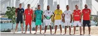  ?? Supplied photo ?? Captains from the eight participat­ing countries during a photoshoot on Tolerance Bridge in Dubai. —