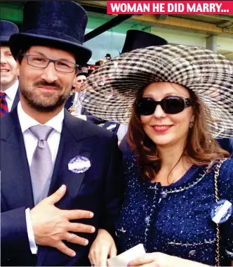  ??  ?? High life: Mark Acklom in the Royal Enclosure at Ascot with his wife Maria