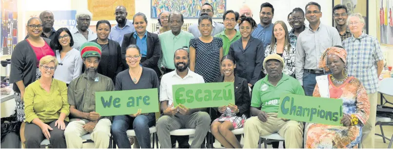  ?? CONTRIBUTE­D ?? Escazú Agreement champions at a workshop in Trinidad last year.