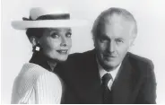  ?? Hulton Archive / Getty Images ?? Hubert de Givenchy in the 1980s with Audrey Hepburn, the client he’s most associated with.