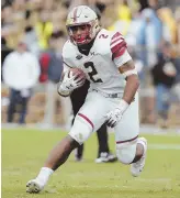  ?? HERALD FILE PHOTO ?? MISSING PIECE: Boston College tailback AJ Dillon (ankle) is questionab­le for Saturday’s home game against Louisville.