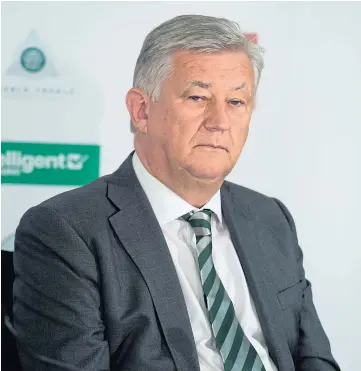  ??  ?? CONTRITE: Peter Lawwell said he “profoundly apologises” to Celtic supporters.