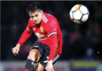  ??  ?? Sanchez ready to lead Man United against Spurs in their EPL clash tomorrow