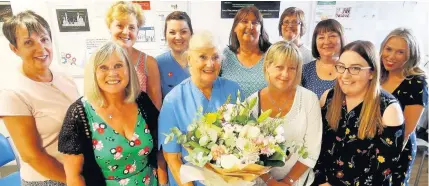 ??  ?? > Neonatal nurse Madge Williams has retired from her post at Singleton Hospital