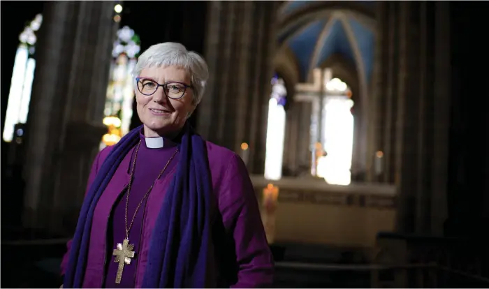  ?? Bild: Pontus Lundahl ?? Antje Jackelén är Sveriges första kvinnliga ärkebiskop. Hennes eget intresse för kristendom­en började när hon som tolvåring konfirmera­des.