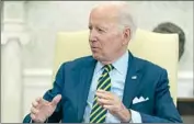  ?? PRESIDENT BIDEN Alex Brandon Associated Press ?? met with the families of Paul Whelan and Brittney Griner in the White House.