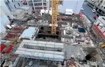  ??  ?? The foundation work at central Auckland’s newest high-rise, The Pacifica.