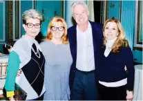  ?? HOWARD KAY ?? DOCTOR IN THE HOUSE: Event supporter Faygie Dubrovsky, ICRF vice-president Bonnie Ostrov, Scientific Advisory Board chair Dr. Walter Gotlieb and past ICRF president Phyllis Brull take part in the ICRF’s annual Women of Action Luncheon at Le Windsor.