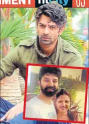  ??  ?? Barun Sobti and (inset) with Mitali Ghosh, the director of 22 Yards, a film on the game of cricket