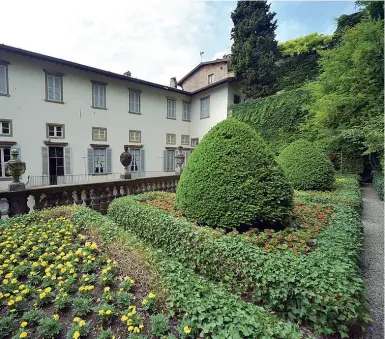  ??  ?? Specie varie Il giardino di Palazzo Moroni contiene piante provenient­i da ogni continente