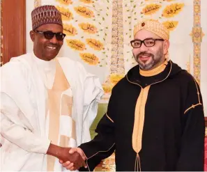  ??  ?? President Muhammadu Buhari and King Mohammed VI