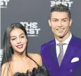  ?? AFP ?? Real Madrid star Cristiano Ronaldo and his girlfriend Georgina Rodriguez.