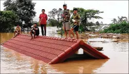  ?? GETTY IMAGES ?? Hundreds were missing after a hydroelect­ric dam collapsed in southeaste­rn Laos, destroying thousands of homes and leaving an unknown number of dead.