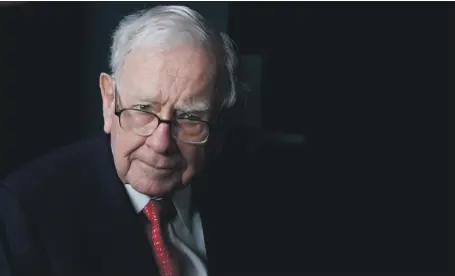  ?? Reuters ?? Warren Buffett, whose real estate brokerage Berkshire Hathaway plans to set up offices in Dubai and Abu Dhabi