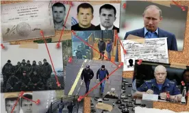  ?? Illustrati­on: Bellingcat/Getty/Guardian Design ??