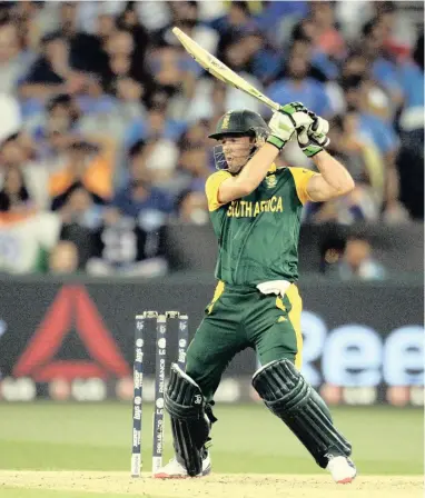  ?? BACKPAGEPI­X ?? TOP SHOT: AB de Villiers has regularly delighted the cricket world with his audacious talent.