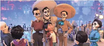  ?? PIXAR ?? Miguel journeys through the Land of the Dead in “Coco.”