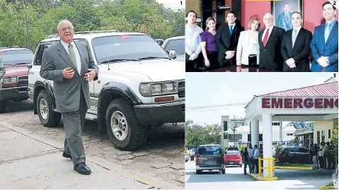  ?? FOTOS: EL HERALDO ?? (1) El banquero y político Jaime Rosenthal Oliva murió ayer en San Pedro Sula a los 82 años. (2) El empresario y exaspirant­e a la Presidenci­a junto a su esposa e hijos. (2) Jaime Rosenthal sufrió un infarto el pasado viernes y murió ayer en una clínica privada.