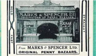  ??  ?? Marks &amp; Spencer celebrated the centenary anniversar­y of serving its first Scottish customers on September 1.