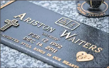  ?? BRANT SANDERLIN / AJC ?? Ariston Waiters was shot in the back and killed by Union City police Officer Luther Lewis in 2011. Two grand juries declined to bring charges against Lewis.